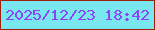 文字の大きさ：4、枠の色：9e1f0c、背景の色：78e7ef、文字の色：8c44f4 無料ブログパーツのブログ時計