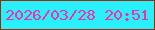 文字の大きさ：4、枠の色：9e2b06、背景の色：29f0fd、文字の色：f62fa8 無料ブログパーツのブログ時計