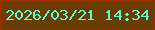 文字の大きさ：4、枠の色：9e2e01、背景の色：683e06、文字の色：60facd 無料ブログパーツのブログ時計