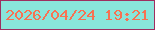 文字の大きさ：1、枠の色：9e2e5f、背景の色：89e5da、文字の色：f87152 無料ブログパーツのブログ時計