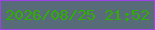 文字の大きさ：4、枠の色：9e41e6、背景の色：586b79、文字の色：30ae04 無料ブログパーツのブログ時計