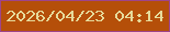 文字の大きさ：4、枠の色：9e448a、背景の色：b54f09、文字の色：e6db9b 無料ブログパーツのブログ時計