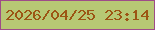 文字の大きさ：3、枠の色：9e4c88、背景の色：b7c874、文字の色：9c5514 無料ブログパーツのブログ時計
