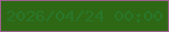 文字の大きさ：1、枠の色：9e6091、背景の色：2e6814、文字の色：29762a 無料ブログパーツのブログ時計