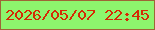 文字の大きさ：2、枠の色：9e6636、背景の色：8df56d、文字の色：d52a04 無料ブログパーツのブログ時計