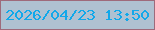 文字の大きさ：3、枠の色：9e6a7b、背景の色：afc1d1、文字の色：11a8ea 無料ブログパーツのブログ時計