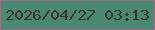 文字の大きさ：4、枠の色：9e6e84、背景の色：498974、文字の色：3b3522 無料ブログパーツのブログ時計