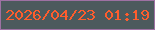 文字の大きさ：2、枠の色：9e71a3、背景の色：4c5a5d、文字の色：ff5d2d 無料ブログパーツのブログ時計