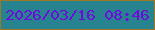 文字の大きさ：5、枠の色：9e7725、背景の色：26838f、文字の色：6c0bdc 無料ブログパーツのブログ時計