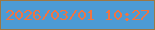 文字の大きさ：4、枠の色：9e7743、背景の色：4d9bd4、文字の色：f07442 無料ブログパーツのブログ時計