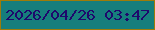 文字の大きさ：2、枠の色：9e7b09、背景の色：167e7c、文字の色：1e086c 無料ブログパーツのブログ時計