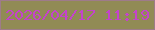 文字の大きさ：1、枠の色：9e7b8a、背景の色：918b55、文字の色：c443cb 無料ブログパーツのブログ時計