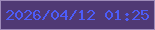 文字の大きさ：2、枠の色：9e8bb9、背景の色：503974、文字の色：4d5cf8 無料ブログパーツのブログ時計