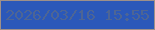 文字の大きさ：4、枠の色：9e9089、背景の色：2b58b9、文字の色：4d6595 無料ブログパーツのブログ時計