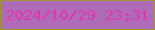 文字の大きさ：5、枠の色：9e9433、背景の色：ae6bb6、文字の色：e436ac 無料ブログパーツのブログ時計