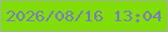 文字の大きさ：5、枠の色：9eb795、背景の色：81dd04、文字の色：797db5 無料ブログパーツのブログ時計