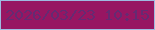 文字の大きさ：3、枠の色：9ebbe1、背景の色：971662、文字の色：662a72 無料ブログパーツのブログ時計