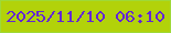 文字の大きさ：3、枠の色：9ed938、背景の色：b2d20a、文字の色：6426d4 無料ブログパーツのブログ時計
