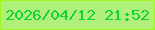文字の大きさ：5、枠の色：9ef91d、背景の色：b1f078、文字の色：0fd13e 無料ブログパーツのブログ時計