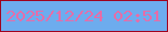 文字の大きさ：5、枠の色：9f011f、背景の色：6dacee、文字の色：e66da8 無料ブログパーツのブログ時計