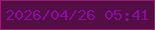文字の大きさ：1、枠の色：9f1774、背景の色：530e44、文字の色：8d0aa2 無料ブログパーツのブログ時計