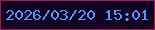 文字の大きさ：4、枠の色：9f1b5d、背景の色：110321、文字の色：5996fd 無料ブログパーツのブログ時計