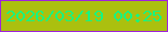 文字の大きさ：2、枠の色：9f22dc、背景の色：abc00f、文字の色：18f47f 無料ブログパーツのブログ時計