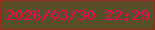 文字の大きさ：1、枠の色：9f2618、背景の色：5a4e28、文字の色：f80556 無料ブログパーツのブログ時計