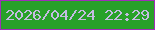 文字の大きさ：1、枠の色：9f2fb8、背景の色：28a129、文字の色：c4bce1 無料ブログパーツのブログ時計