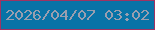 文字の大きさ：1、枠の色：9f3362、背景の色：0873a7、文字の色：999eaf 無料ブログパーツのブログ時計
