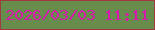 文字の大きさ：2、枠の色：9f3a40、背景の色：688c4b、文字の色：d51bac 無料ブログパーツのブログ時計