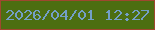 文字の大きさ：2、枠の色：9f472f、背景の色：4c6e11、文字の色：739fc6 無料ブログパーツのブログ時計