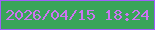 文字の大きさ：3、枠の色：9f5ffb、背景の色：39a55a、文字の色：cd74f2 無料ブログパーツのブログ時計
