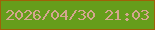 文字の大きさ：5、枠の色：9f6108、背景の色：669d1b、文字の色：d4a68f 無料ブログパーツのブログ時計