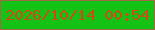 文字の大きさ：2、枠の色：9f6944、背景の色：14c216、文字の色：ce4b13 無料ブログパーツのブログ時計