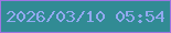 文字の大きさ：5、枠の色：9f74e1、背景の色：318b94、文字の色：92a9f0 無料ブログパーツのブログ時計