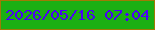 文字の大きさ：4、枠の色：9f7a05、背景の色：1baf13、文字の色：4b01f7 無料ブログパーツのブログ時計