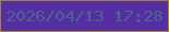 文字の大きさ：3、枠の色：9f8631、背景の色：542ea2、文字の色：4d658e 無料ブログパーツのブログ時計