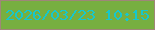 文字の大きさ：1、枠の色：9f8678、背景の色：77af40、文字の色：16c7cd 無料ブログパーツのブログ時計