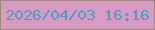 文字の大きさ：1、枠の色：9f8779、背景の色：d69cc4、文字の色：5497c4 無料ブログパーツのブログ時計