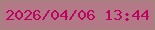 文字の大きさ：3、枠の色：9f887b、背景の色：b47987、文字の色：bd0261 無料ブログパーツのブログ時計