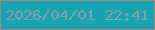 文字の大きさ：5、枠の色：9f8882、背景の色：14a5b1、文字の色：859da5 無料ブログパーツのブログ時計