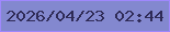 文字の大きさ：4、枠の色：9f88fd、背景の色：8388cf、文字の色：2f2b57 無料ブログパーツのブログ時計