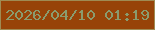 文字の大きさ：4、枠の色：9f8b53、背景の色：974308、文字の色：8a9b6e 無料ブログパーツのブログ時計