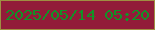 文字の大きさ：4、枠の色：9f8f42、背景の色：921c39、文字の色：119327 無料ブログパーツのブログ時計
