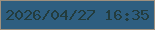 文字の大きさ：1、枠の色：9f907e、背景の色：2e5e80、文字の色：233c3d 無料ブログパーツのブログ時計