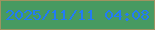 文字の大きさ：2、枠の色：9f9360、背景の色：479a61、文字の色：227bf5 無料ブログパーツのブログ時計