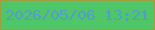 文字の大きさ：5、枠の色：9f9d3f、背景の色：4fc667、文字の色：519fc6 無料ブログパーツのブログ時計