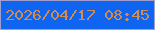 文字の大きさ：5、枠の色：9f9ecc、背景の色：1065f0、文字の色：d18c51 無料ブログパーツのブログ時計