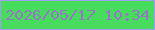 文字の大きさ：4、枠の色：9f9ef4、背景の色：48dc5e、文字の色：9578c3 無料ブログパーツのブログ時計